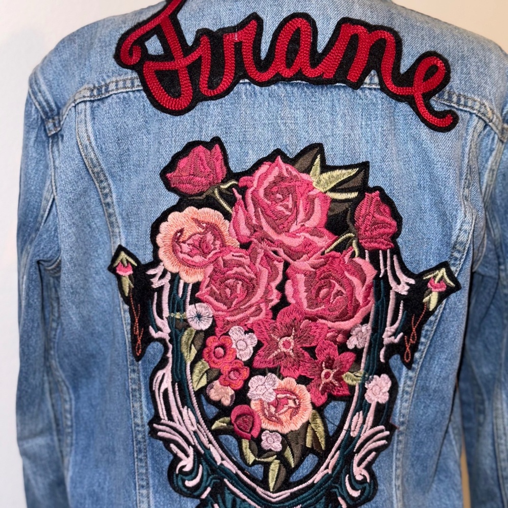 Frame Denim Floral Jacket Size XS